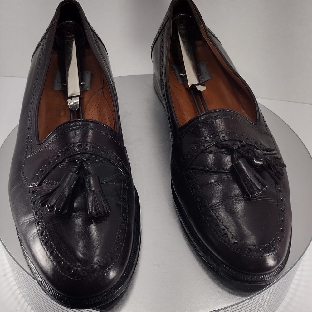 Cable&co Elegant Black Tassel Loafers size 11.5 pre owned good condition